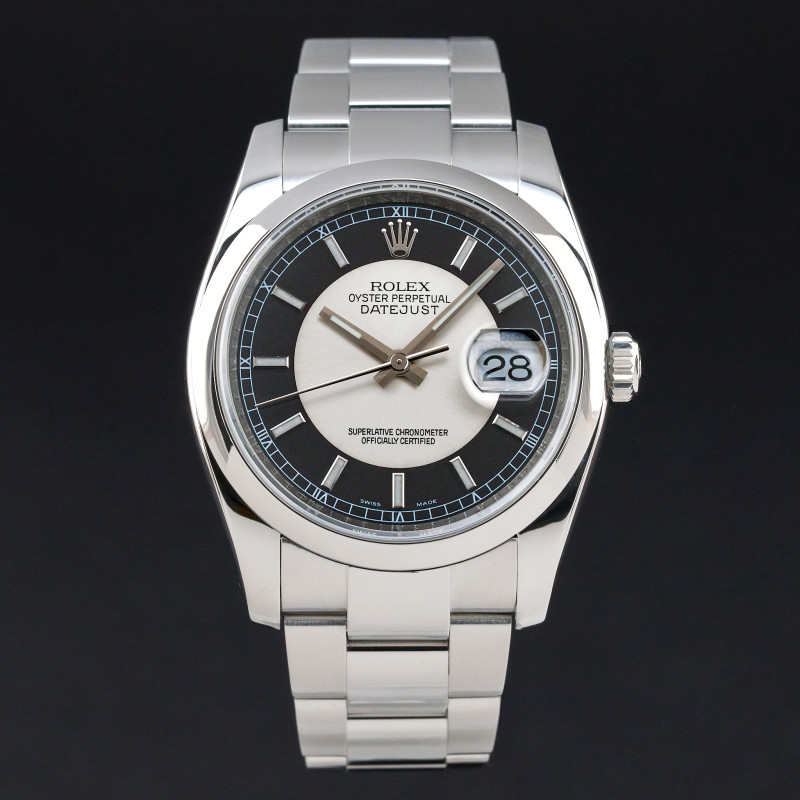Rolex Datejust, 116200, 36mm, 2008, Steel, Black Tuxedo dial, Fullset, 1y warranty