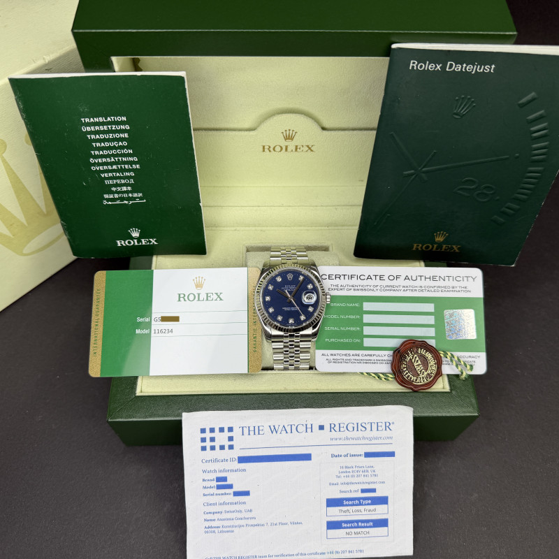Rolex Datejust 36 Blue