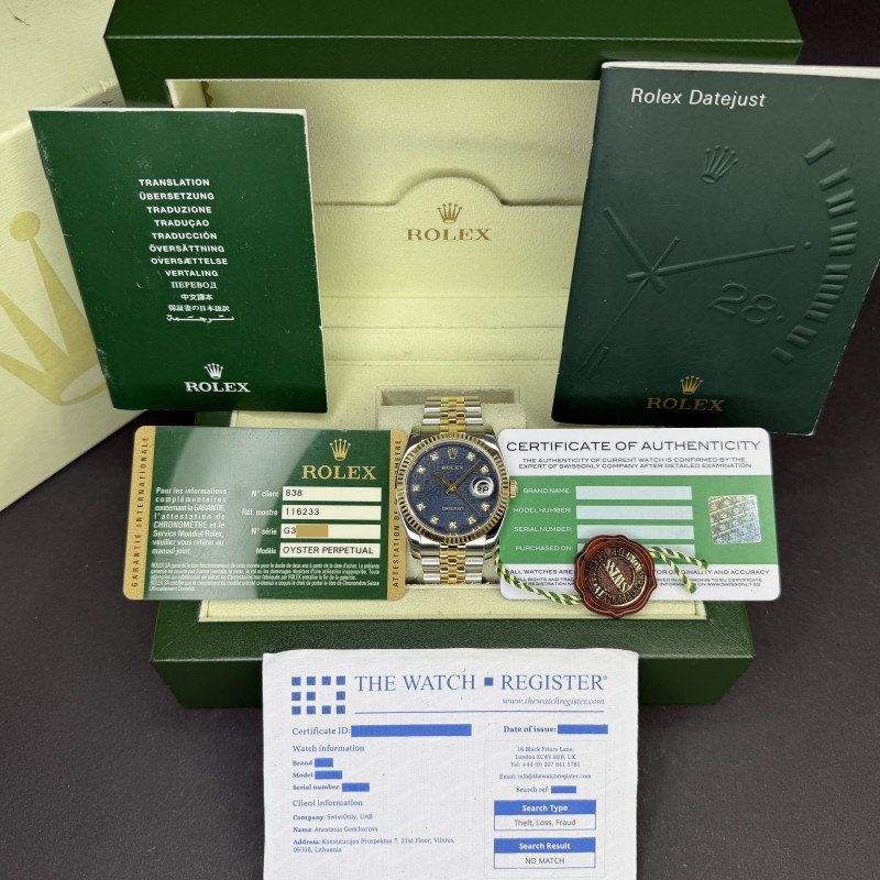 Rolex Datejust 36 Blue