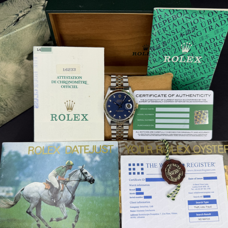 Rolex Datejust 36 Blue