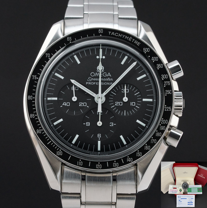 Omega Speedmaster Professional Moonwatch, 3570.50, 42mm, 1999, Steel, Black dial, Fullset, 1y warranty