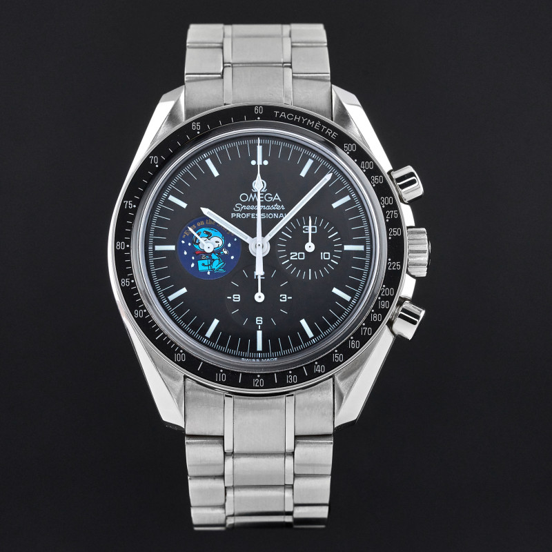 Omega Speedmaster Professional Moonwatch, UNPOLISHED, 42mm, ref. 3578.51.00, Snoopy, Black dial, Fullset, Unpolished, 1y warranty