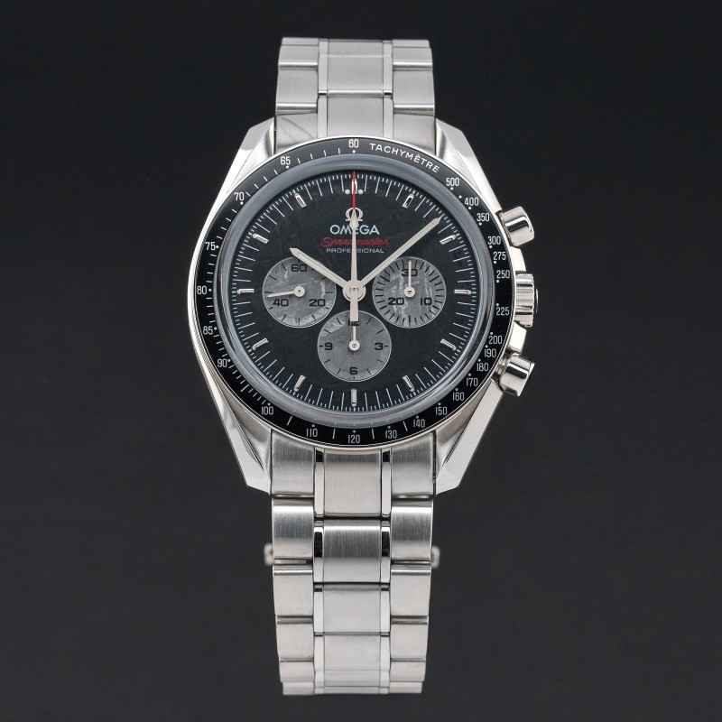 Omega Speedmaster Professional Moonwatch, Apollo Soyuz, 311.30.42.30.99.001, TOP CONDITION, 42mm, 2010, Steel, Black Meteorite dial, Fullset, 1y warranty