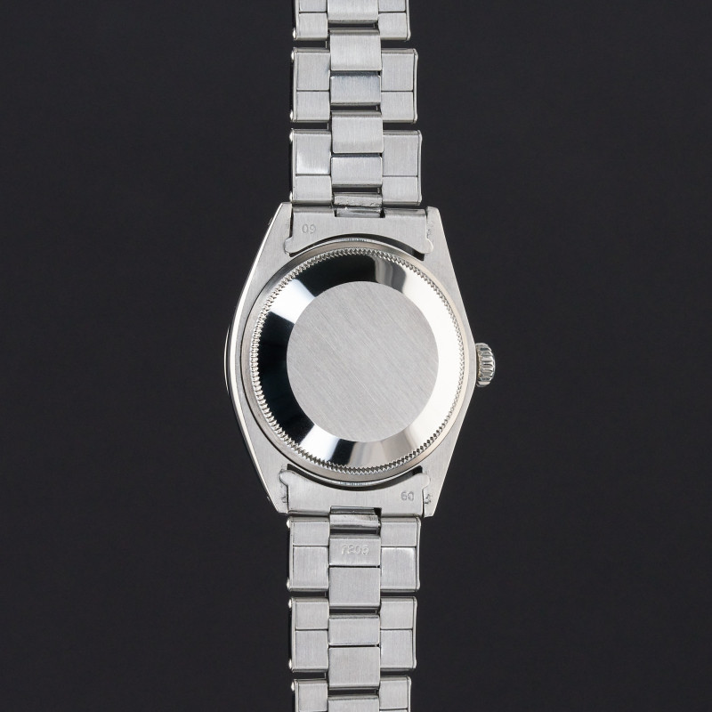 Rolex Oyster Perpetual Date, 1500, 34mm, 1969, Steel, Blue dial, Fullset, 1y warranty