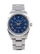 Rolex Oyster Perpetual, 116034, 36mm, 2008, Steel, Black Roman Diamond dial, Fullset, 1y warranty